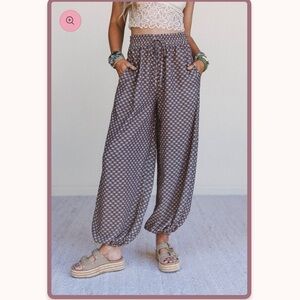 Mystic Mirage Printed Joggers by Three Birds Nest